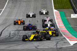 Carlos Sainz Jr., Renault Sport F1 Team R.S. 18, Nico Hulkenberg, Renault Sport F1 Team R.S. 18, Esteban Ocon, Force India VJM11, Pierre Gasly, Toro Rosso STR13, Lance Stroll, Williams FW41, Sergio Perez, Force India VJM11