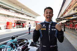 Alexander Albon, DAMS fête sa pole position