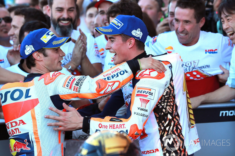 Гонщики Repsol Honda Team Дани Педроса и Марк Маркес