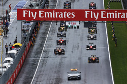 Restart hinter dem Safety-Car