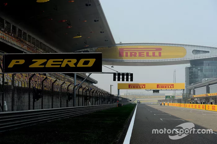 Vista de la parrilla de salida Circuito de Shangai