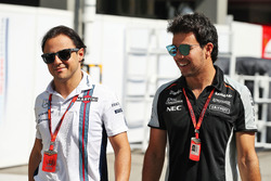 (Зліва направо): Феліпе Масса, Williams та Серхіо Перес, Sahara Force India F1
