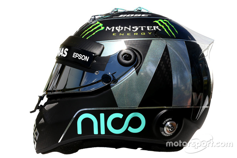 Il casco di  Nico Rosberg, Mercedes AMG F1