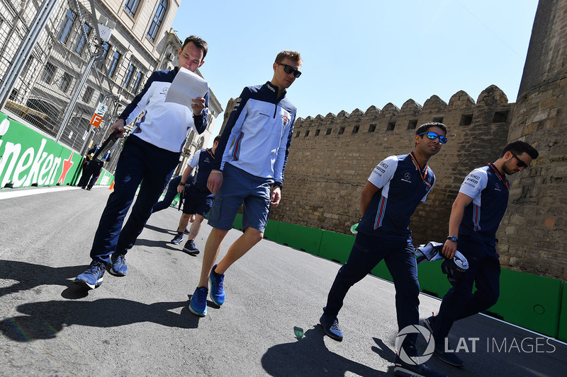 Sergey Sirotkin, Williams walks the track