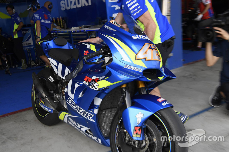 La moto di Alex Rins, Team Suzuki MotoGP