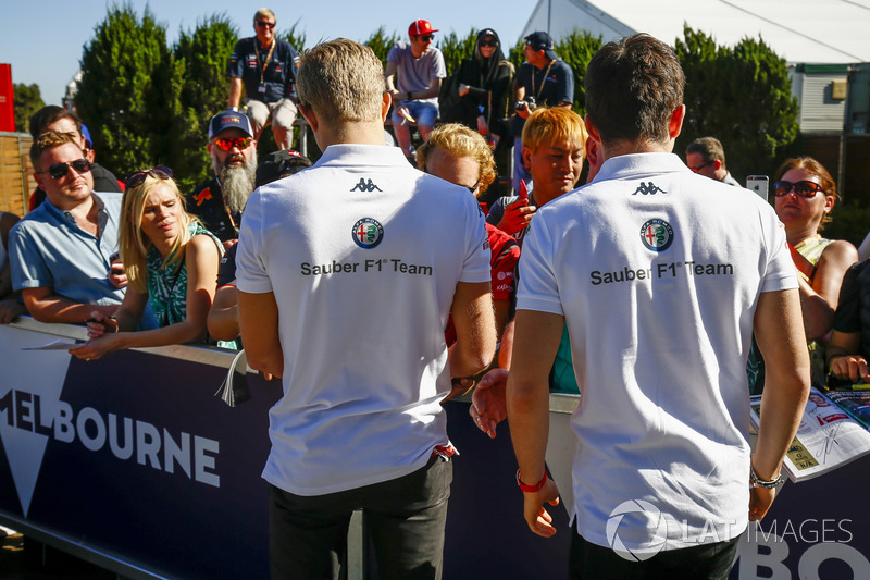 Marcus Ericsson, Sauber, e Charles Leclerc, Sauber