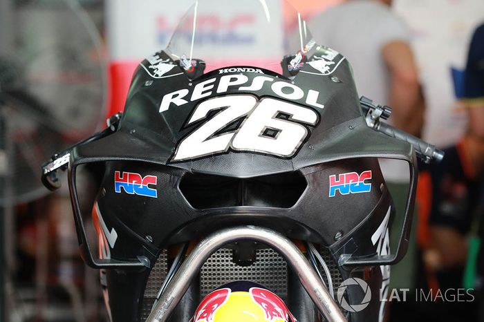 Carenado con ranuras laterales de Honda