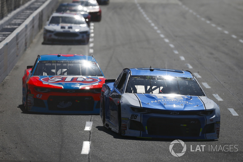 Alex Bowman, Hendrick Motorsports, Chevrolet Camaro Nationwide and Darrell Wallace Jr., Richard Pett