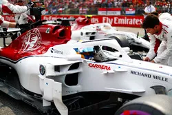 Marcus Ericsson, Sauber, sur la grille