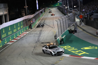 Safety Car leads Lewis Hamilton, Mercedes AMG F1 W09 EQ Power+