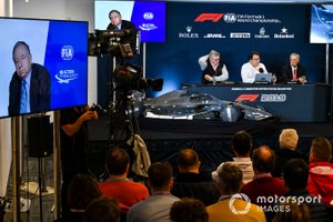 Se anuncian los reglamentos técnicos de la Fórmula 1 2021, Jean Todt, Presidente de la FIA, Ross Brawn, Director General de Motorsports, FOM, Nikolas Tombazis y Chase Carey, Presidente de la Fórmula 1