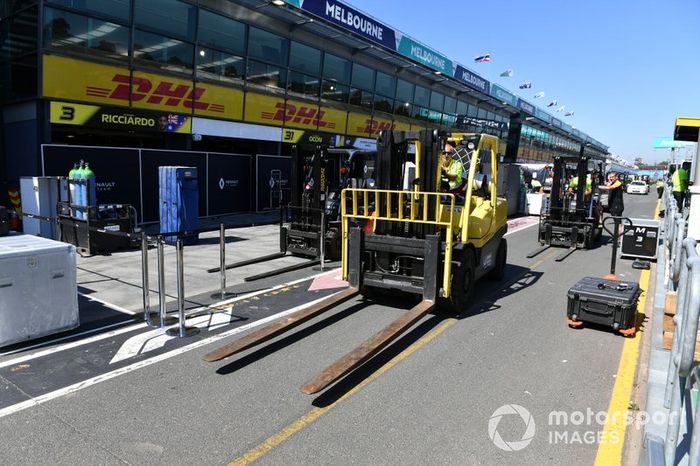 Llegada del material