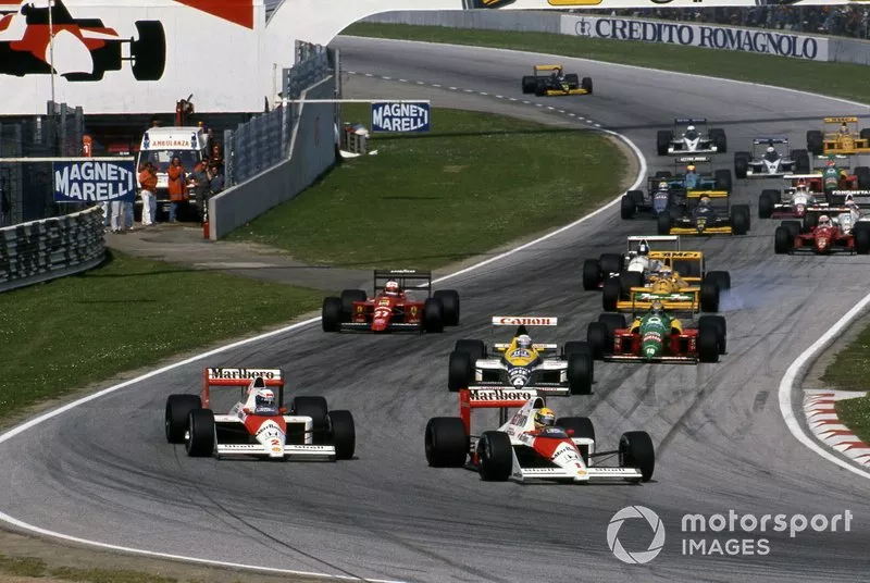 Ayrton Senna, McLaren MP4 / 5 y Alain Prost, McLaren MP4 / 5