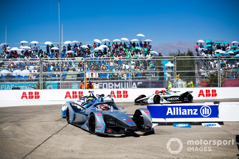 Edoardo Mortara Venturi Formula E, Venturi VFE05 Alexander Sims, BMW i Andretti Motorsport, BMW iFE.18, Maximilian Günther, Dragon Racing, Penske EV-3 