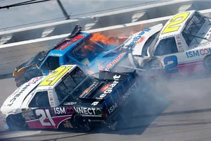 Johnny Sauter, GMS Racing, Chevrolet Silverado ISM Connect Ben Rhodes, ThorSport Racing, Ford F-150 The Carolina Nut Co. Spencer Gallagher, GMS Racing, Chevrolet Silverado Allegiant