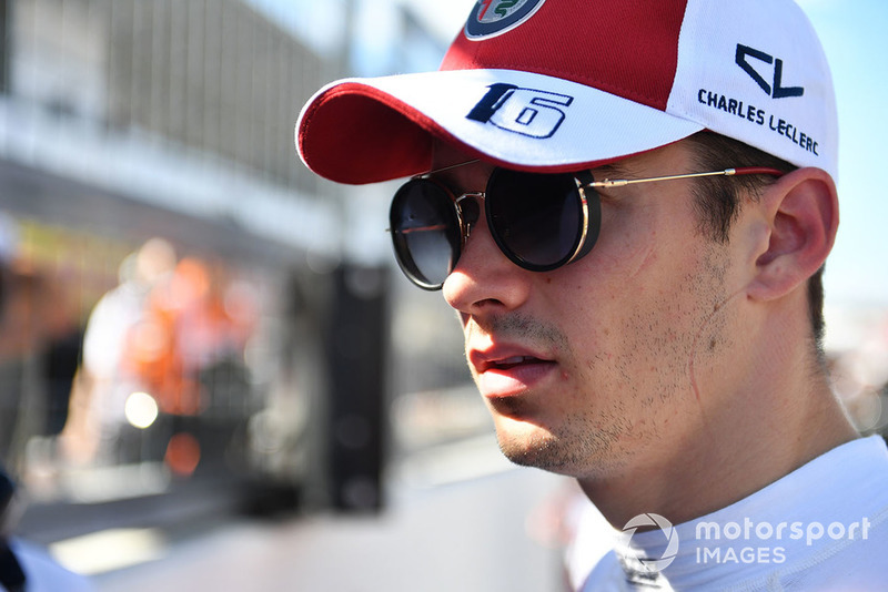 Charles Leclerc, Sauber on the grid