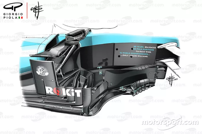 Williams FW42: Bargeboard