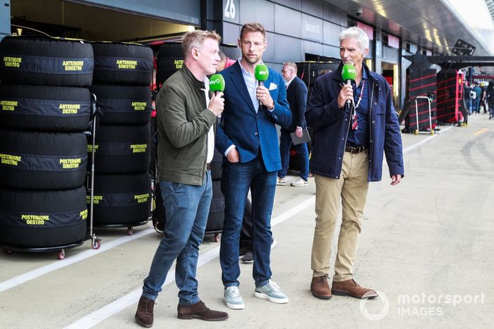 Simon Lazenby, Sky TV, Jenson Button, Sky TV, Damon Hill, Sky TV