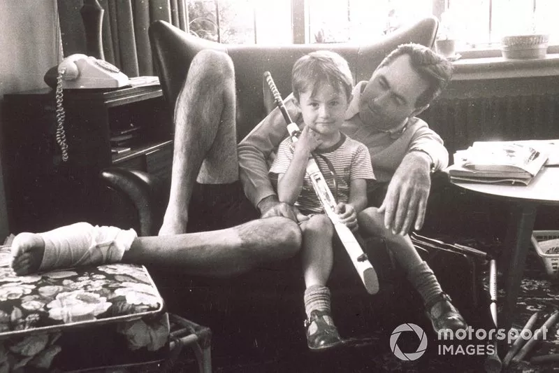 Sir Jack Brabham with his son David