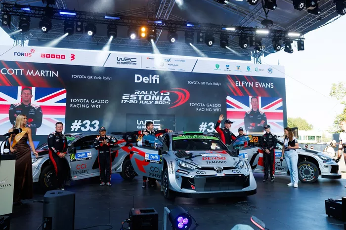 Takamoto Katsuta, Aaron Johnston, Toyota Gazoo Racing WRT Toyota GR Yaris Rally1, Elfyn Evans, Scott Martin, Toyota Gazoo Racing WRT Toyota GR Yaris Rally1, Kalle Rovanperä, Jonne Halttunen, Toyota Gazoo Racing WRT Toyota GR Yaris Rally1