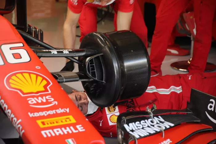 Ferrari SF90 front brake detail