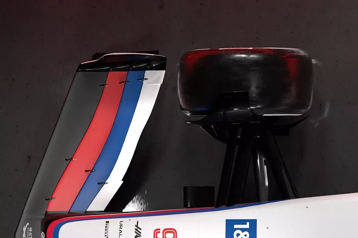 Detalle del Haas VF-22
