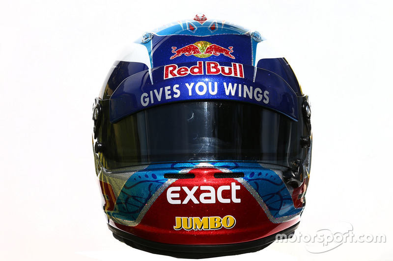 Le casque de Max Verstappen, Scuderia Toro Rosso