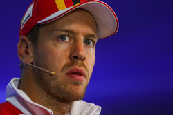 Sebastian Vettel, Ferrari in the Press Conference