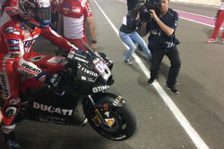 L'avant de la moto d'Andrea Dovizioso, Ducati Team