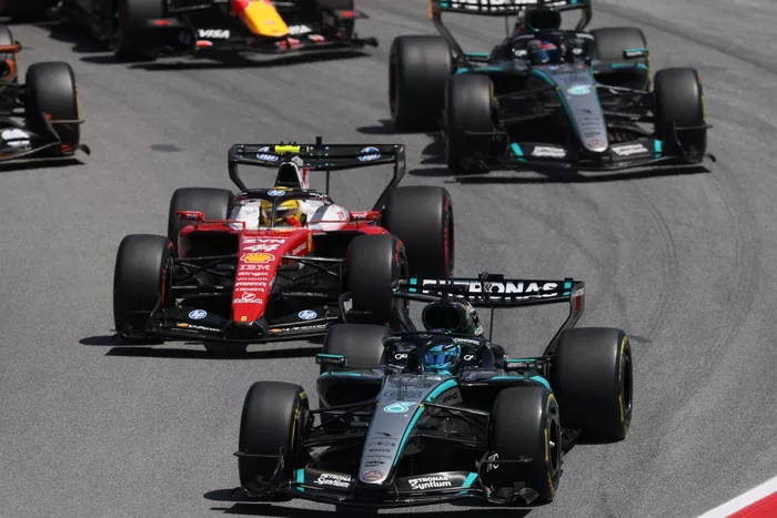 Andrea Kimi Antonelli, Mercedes, Lewis Hamilton, Ferrari, George Russell, Mercedes