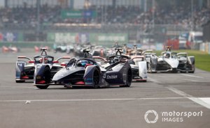 Sam Bird, Virgin Racing, Audi e-tron FE06 Robin Frijns, Virgin Racing, Audi e-tron FE06, Andre Lotterer, Porsche, Porsche 99x Electric