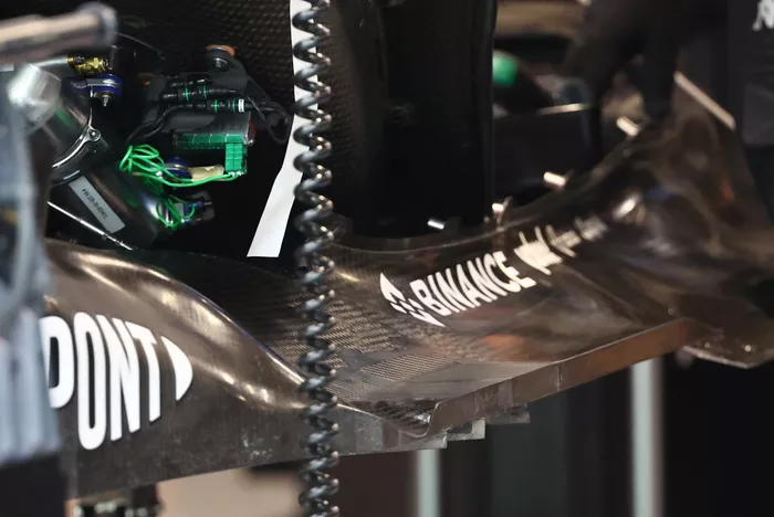 Alpine F1 A522 floor detail