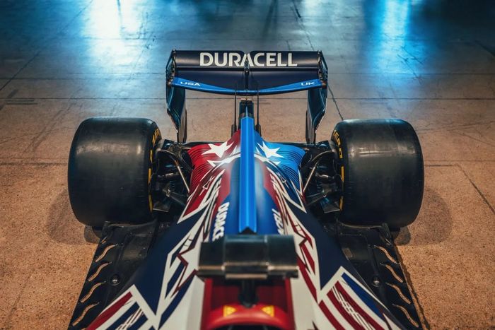 Decoración especial del equipo Williams para el GP de Estados Unidos
