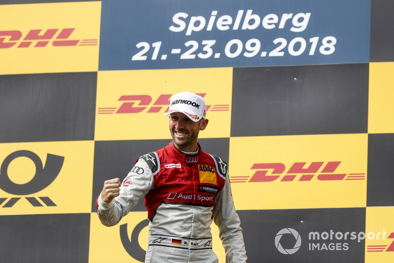 Podium: Race winner René Rast, Audi Sport Team Rosberg