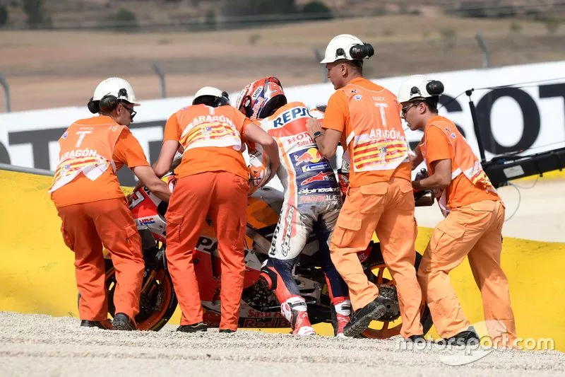 Sturz: Marc Marquez, Repsol Honda Team
