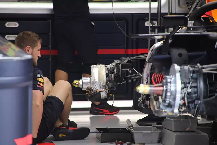 Red Bull RB15: Hinterradaufhängung
