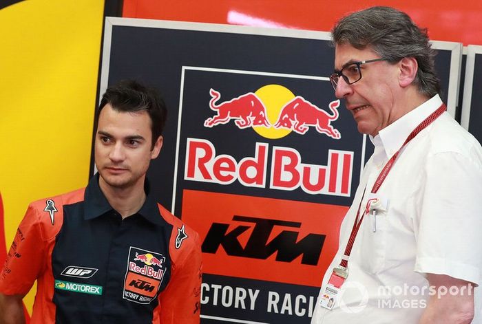 Dani Pedrosa, Red Bull KTM Factory Racing piloto de pruebas, Stefan Pierer, CEO KTM Group