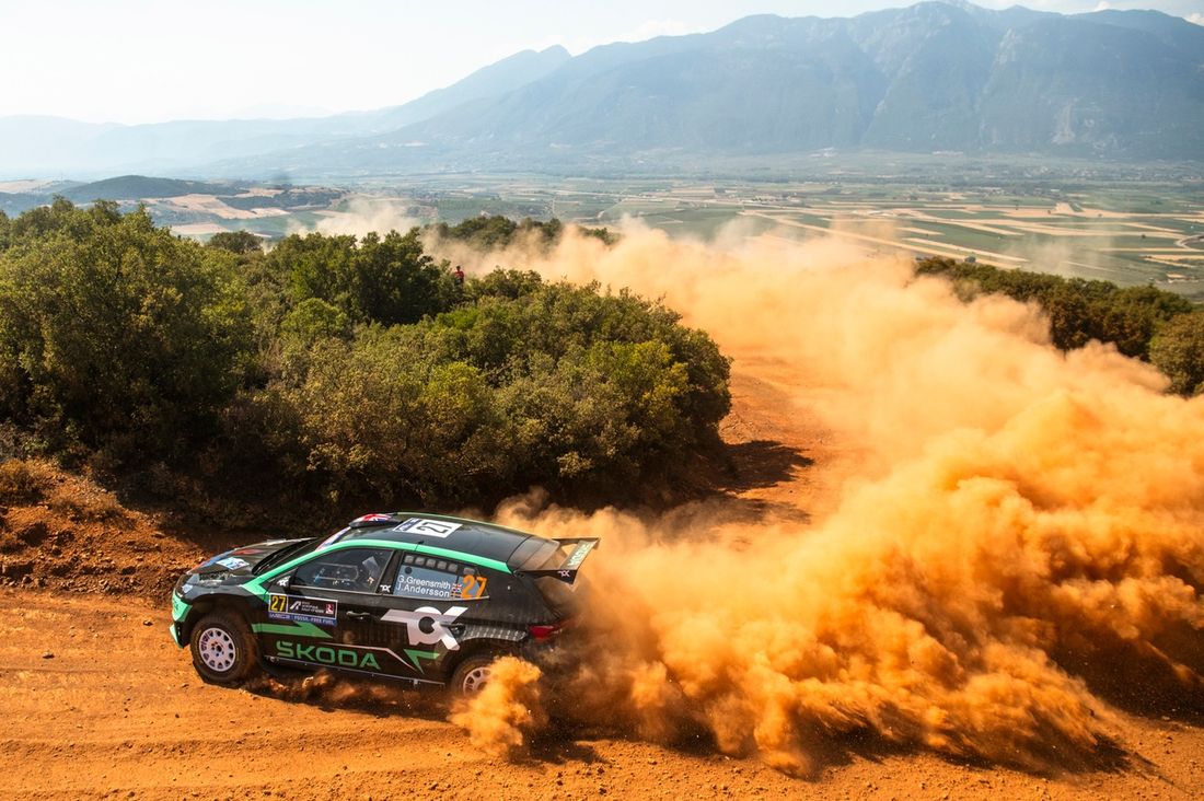 Gus Greensmith, Jonas Andersson, Toksport WRT Skoda Fabia RS Rally2