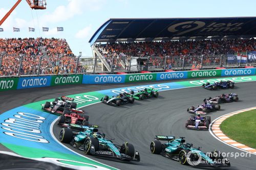 Fernando Alonso, Aston Martin AMR24, Lance Stroll, Aston Martin AMR24, Carlos Sainz, Ferrari SF-24, Yuki Tsunoda, RB F1 Team VCARB 01