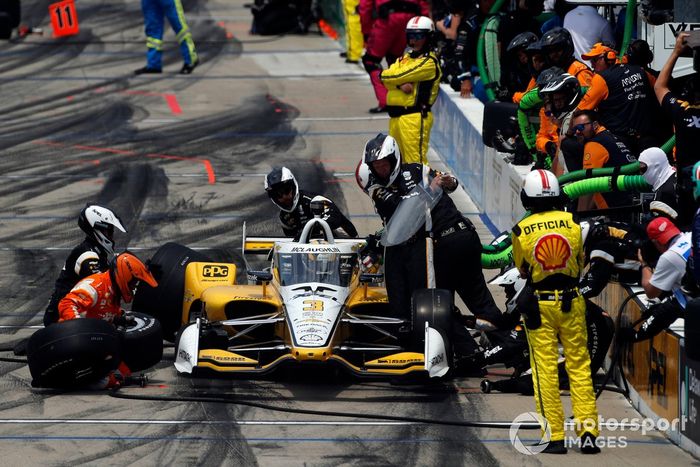 Scott McLaughlin, parada en boxes del Team Penske Chevrolet