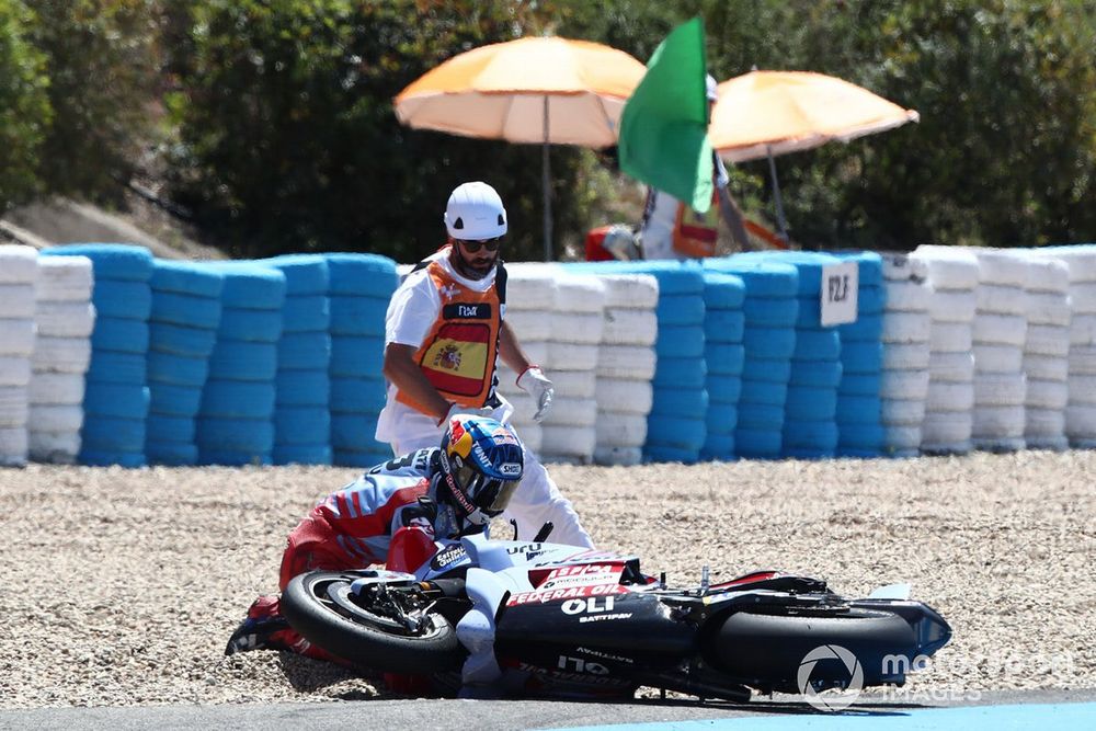 Alex Márquez, caída del Gresini Racing