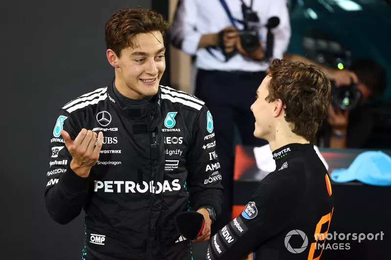 Oscar Piastri, McLaren, George Russell, Mercedes
