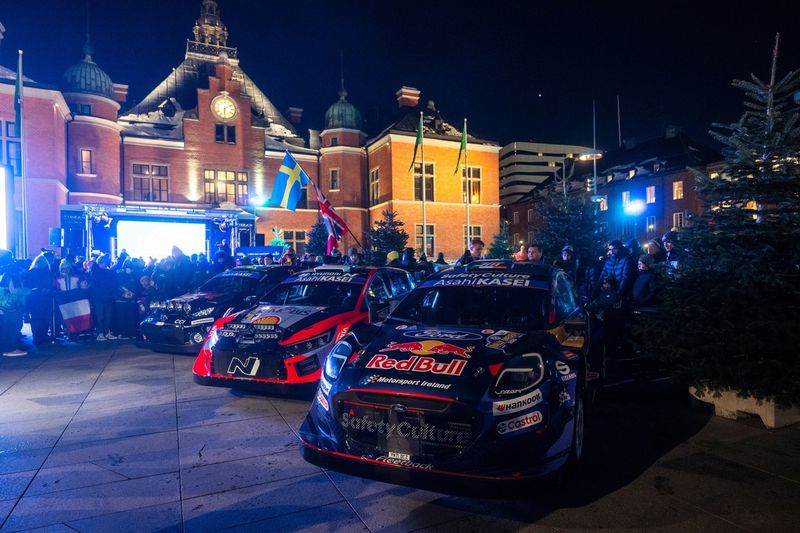 Joshua McErlean, Eoin Treacy, M-Sport Ford World Rally Team Ford Puma Rally1, Ott Tnak, Martin Jrveoja, Hyundai World Rally Team Hyundai i20 N Rally1, Elfyn Evans, Scott Martin, Toyota Gazoo Racing WRT Toyota GR Yaris Rally1.