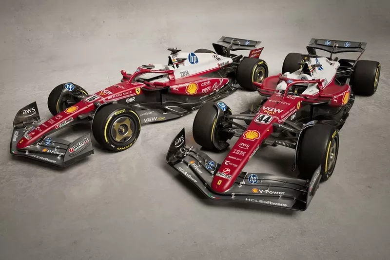 フェラーリ、F1イタリアGPを戦う特別カラーリングを公開。ウイングも