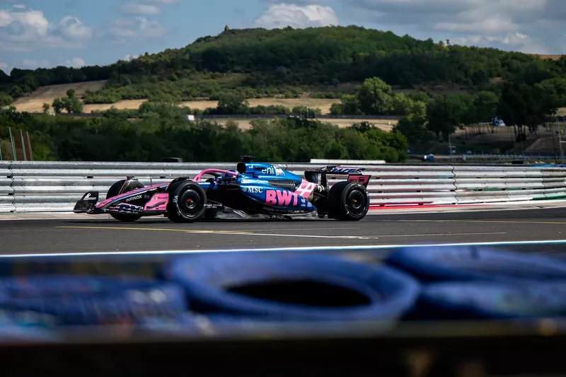 Paul Aron, Alpine, essais Pirelli Hungaroring