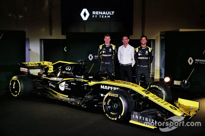 Даніель Ріккардо, Renault Sport F1 Team, Ніко Хюлькенберг, Renault Sport F1 Team, Сіріль Абітбуль, керівний директор Renault Sport F1