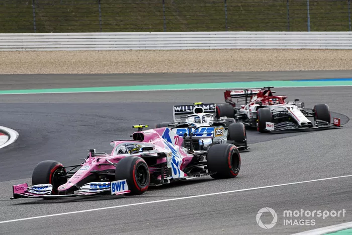 Nico Hulkenberg, Racing Point RP20, Nicholas Latifi, Williams FW43, Kimi Raikkonen, Alfa Romeo Racing C39