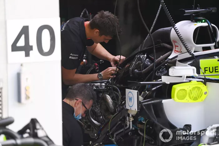 Detalle técnico del Williams FW43
