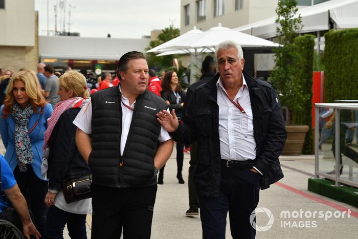 Zak Brown, CEO de McLaren Racing y Lawrence Stroll, propietario del equipo Racing Point Force India