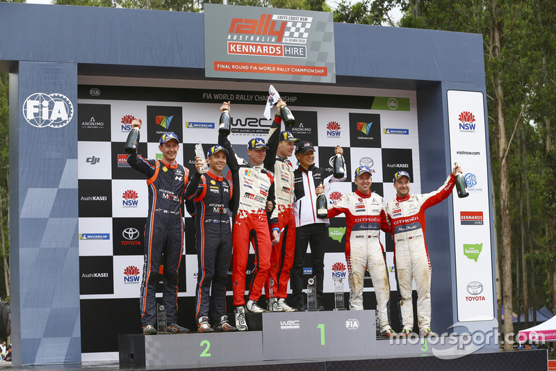 Ярі-Матті Латвала, Міікка Анттіла, Toyota Gazoo Racing, Хейден Паддон, Себастьян Маршалл, Hyundai Motorsport, Мадс Остберг, Тростейн Еріксен, Citroën World Rally Team